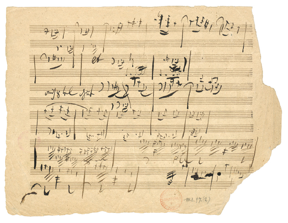 Beethoven. Manuscrit Autographe (c) Bnf, Département De La Musique